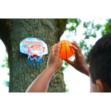 Mabeyn Simba 107406024 Basketbol Seti, Kapı Askılı, Tahta 27 x 5 x 21 Cm, Fileli Pota 15 Cm, Top 8,6 Cm, 3 Yaş ve Üzeri