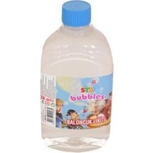 Mabeyn Star Bubbles Köpük 5 Adet Baloncuk Likiti Yedek Baloncuk Solüsyon 500ML