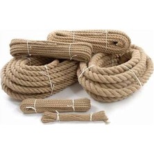 Mabeyn Jüt Halat, Doğal Jüt Ip, 8 mm Kalınlık, 5 kg Paket, Endüstriyel ve Dekoratif Kullanım Için