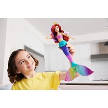 Mabeyn Mattel Prensesi Yüzen ve Renk Değiştiren Ariel Bebek Prensesi Oyuncakları, Yüzen Deniz Kızı Ariel Bebek HPD43