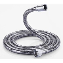 Mabeyn Yüksek Kaliteli Patlamaz Kopmaz Paslanmaz 150CM Duş Hortumu - Tüm Duş Başlıklarıyla Uyumludur (G1/2) (Krom)