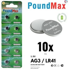 Mabeyn 10 Adet Ag3 LR41 LR736 / L736 / G3 / G3A / 3ga / 192 / GP192 / V3GA / RW87 1.5V Alkalin Düğme Piller Küçük Elektronik Ev Aletleri, Araba Anahtarları, Ölçüm Cihazları ve Hesap Makineleri