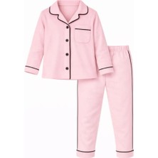 Bubito Kız Bebek Çocuk 2'li Alt Üst Pijama Takımı - Pembe