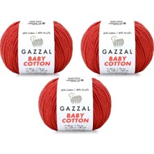 Gazzal Baby Cotton Amigurumi Ipi 50 Gr. 3 Adet 3418