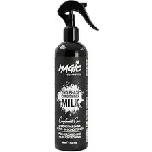 Mabeyn Çift Fazlı Süt Içerikli Fön Suyu 400 ml – Koruyucu & Besleyici – Güç Parlaklık ve Kolay Tarama Sağlar – 2 Phase Conditioner Milk