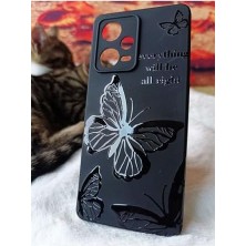 Mabeyn 12 Pro 5g Için Kapak LKL01 Özel Tasarım Laklı Desenli Kılıf Butterfly