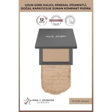 Mabeyn Kompakt Pudra - 12 Saate Kadar Kalıcılık - Sıcak-Nötr Cilt Alt Tonu - Compact Powder 10 Soft Desert