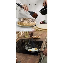 Mabeyn Yanmaz Yapışmaz Silikon 6'lı Pasta, Yumurta Fırçası, Kaşık Bıçak, Spatula Mutfak Seti