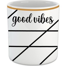 Mabeyn Good Vibes Espresso, Double Türk Kahvesi Fincanı - Kulpsuz Bardak