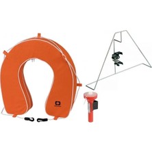 Marintek Marintek Nal Can Simidi Seti Simit+ Işıklı Şamandıra+Paslanmaz Çelik Braket Turuncu