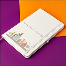 Mabeyn Baharda Aşk Başkadır Çizgili Not Defteri 13 cm x 21 cm 100 Yaprak