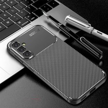 Mabeyn Galaxy S24 Plus ile Uyumlu Kılıf Siyah Karbon Silikon Orijinal (Galaxy S24 Plus ile Uyumlu, Siyah)