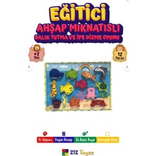 212 Toyzz 212TOYZZ  Ahşap Mıknatıslı Balık Tutma Oyunu Montessori