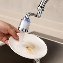 Mabeyn 1080° Dönebilen Filtreli Musluk Başlığı – Su Tasarruflu Perlatör Başlık, Oynar Başlı Sistem, Lavabo & Mutfak Uyumlu, Yüksek Basınçlı, Kolay Montaj