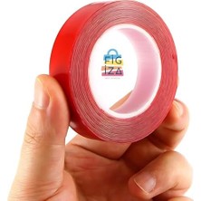 Mabeyn Şeffaf Silikonlu Çift Taraflı Montaj Bandı – 10MM x 5 Metre | Süper Güçlü, Su Geçirmez, Akrilik Yapışkan Bant – Iz Bırakmaz, Yeniden Kullanılabilir