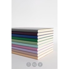 Mabeyn Esnek Kapak Çizgili Defter, 14.8X21 cm -Kahve