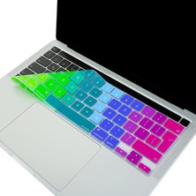 Mabeyn Pro Klavye Koruyucu Uk Ingilizce Iso Ters L Enter Ince Silikon Bar 13 M1-M2 ve 16 Inç Uyumlu Toz ve Sıvı Koruma Kaplama Pembe Yeşil