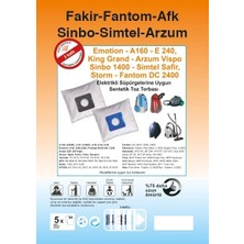 Mabeyn Elektrikli Süpürge Sentetik Toz Torbası - 20 Adet - Siyah Plastik - - - Fantom - Sinbo - Simtel - - Modelleri Ile Uyumlu Ürünler Açıklamada