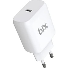 Mabeyn Bix BX-PD20TA 20W Pd Type-C Hızlı Şarj Adaptörü Hızlı Şarj Protokolü Destekli, 15 / 15 Pro Max /14/13/12 Pro Max, S22/S21/ 10, iPad Air/pro ve Daha Fazlasıyla Uyumlu