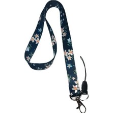 Mabeyn Çiçek Desenli Boyun Ipi ve Telefon Askısı
