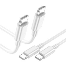 Mabeyn 15, 15 Plus, 15 Pro, 15 Pro Max Uyumlu Usb-C To Usb-C 20W Pd Hızlı Şarj ve Data Kablosu 15 Seri Galaxy S23/S22/S21 Seri, iPad Pro/ipad Air ile Uyumludur 100CM