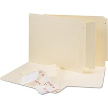 Mabeyn End Tab Converters For Folders, 3 1/4 x 9 1/4, Manila, 500/BOX