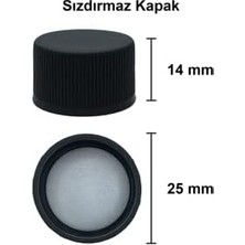 Mabeyn Dorika Şeffaf 100 ml Sızdırmaz Kapaklı Boş Cam Şişe 6 Adet