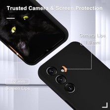 Mabeyn Galaxy S24 Plus Silikon Kılıf | Tam Koruma, Darbeye Dayanıklı | Ekran Koruyucu Dahil | Yumuşak, Çizilmeyi Önleyen Mikrofiber Iç Kaplama (Siyah, Galaxy S24 Plus)