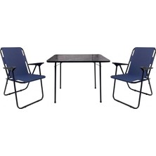 Ege Evvon Katlanır Balkon Takımı 2 Sandalye+1 Masa Piknik Sandalyesi Kamp Masası Kamp Sandalyesi Kamp Seti Bahçe Mobilyası