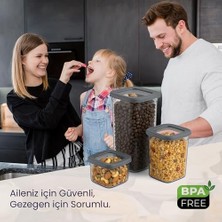 Mabeyn Life Tower Premium 12’li Saklama Kabı Seti – 3 Farklı Boy, Dikey Tasarım, Kilitli Kapak, Bpa Içermez