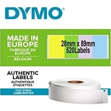 Mabeyn S0722380, Lw Adres Etiketi, (89X28 Mm) 520 Etiket/paket, Karışık Renkli (99011)