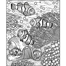 Mabeyn Coral Reef Magic Painting Book