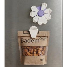 Magle Çiçek Buzdolabı Mıknatısı ve Paket Klipsi Seti - Mutfak Organizasyon Seti