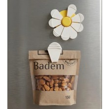 Magle Çiçek Buzdolabı Mıknatısı ve Paket Klipsi Seti - Mutfak Organizasyon Seti