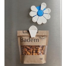 Magle Çiçek Buzdolabı Mıknatısı ve Paket Klipsi Seti - Mutfak Organizasyon Seti