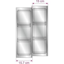Mabeyn Mutfak Çekmece Içi Modüler Iki Bölmeli Kaşıklık 16CMX48CM(BOYDAN 4cm Kesilebilir)
