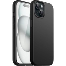 Mabeyn Happy 15 Uyumlu Içi Kadife Lansman Silicone Kılıf Şok Emici Full Kasa Koruma Sağlayan Kılıf Siyah