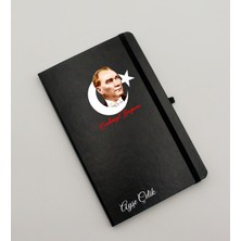 As Gift Kişiye Özel Cumhuriyet Bayramı Baskılı Siyah Defter