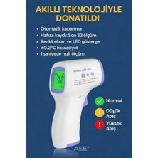 Mabeyn Ce Onaylı Temassız Ateş Ölçer – Kızılötesi Dijital Alından Ateş Ölçme Cihazı – 1 Saniyede Hızlı Ölçüm – Bebek, Çocuk,yetişkin ve Evcil Hayvan Uyumlu – °c / °f – Hafızalı
