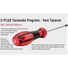 Mabeyn Form C/plus Torx Uçlu Tornavida, T45 x 130 Mm, Kırmızı/siyah