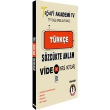 Mabeyn Tyt Dgs Kpss Aless Msü Türkçe Sözlükte Anlam Ders Notları: Tyt - Dgs - Kpss - Ales - Msü