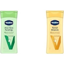 Mabeyn Vücut Losyonu Aloe Ferahlığı Kuru Ciltler Için 200 ml ve Vücut Losyonu Temel Onarım Kuru Ciltler Için 200 ml