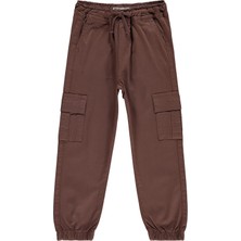Civil Boys Bel Paça Lastikli Kargo Cepli 10-13 Yaş Pantolon - Kahverengi
