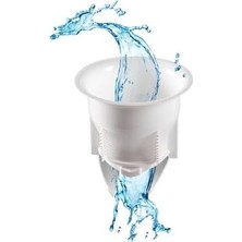 Mabeyn Made Sessiz Alaturka Tuvalet Kapağı Wc Matik - Çift Kapaklı Koku ve Haşere Önleyici Tuvalet Taşı Aparatı - Koku Giderici Matik, Beyaz