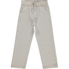 Civil Boys Kendinden Desenli 6-9 Yaş Pantolon - Bej