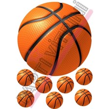 Mabeyn Basketbol 2 Temalı Pasta Kurabiye Üstü Gofret Plaka Baskısı