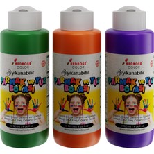 Mabeyn Yeşil-Mor-Turuncu Parmak Boyası 3'lü Set 3X120ML
