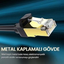 Mabeyn Cat8 40GBPS 2000MHZ Stp Ethernet Kablosu 15 Metre