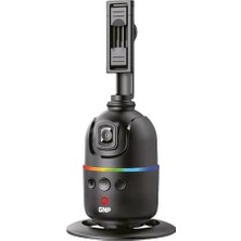 Mabeyn Gnp G-Track 360 Derece Otomatik Yüz Takipli Akıllı Telefon Tutucu, Rgb Işıklı, Profesyonel Video Çekim Gimbal