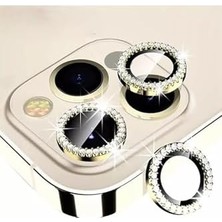 Mabeyn (5510) Swarovski Taşlı Kamera Koruyucu Lens 14 Pro ile Uyumlu